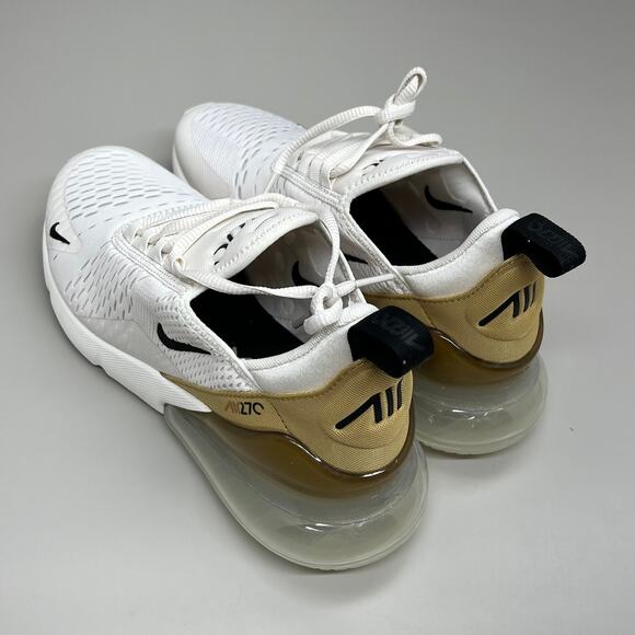 NIKE W Air Max 270 Foam Insole Mesh Sneakers Women's Sz 7 White Gold DZ77736 001 - Picture 4 of 12